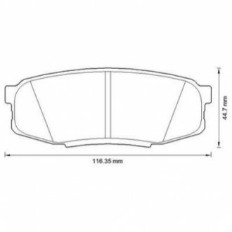 Колодки гальмів. задн. TOYOTA Land Cruiser 4.7/4.5d 08- Jurid 572597J (фото 1)