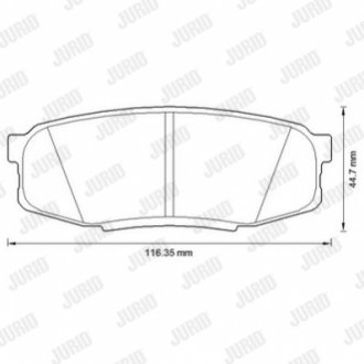 Гальмівні колодки, дискові Jurid 572597JC (фото 1)