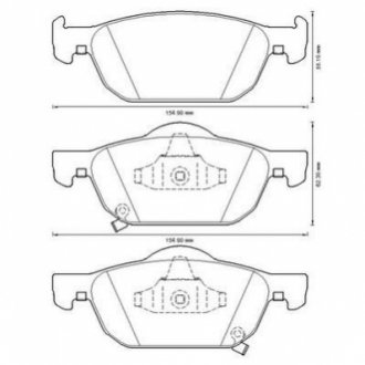 HONDA гальмівні колодки передн.Accord 08-,Civic 12- Jurid 572624J (фото 1)