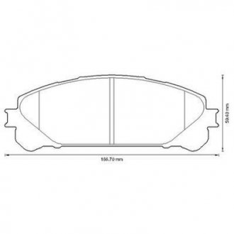 TOYOTA Колодки тормозные передн. Highlander 2.7/3.5 07-,Lexus RX 450h 09- Jurid 572655J (фото 1)