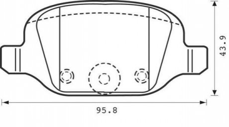 FIAT гальмівні колодки задние Punto 99- Jurid 573019J (фото 1)