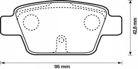 FIAT гальмівні колодки задние STILO, BRAVO 1.2 16V-2.4 20V 01- Jurid 573105J (фото 1)