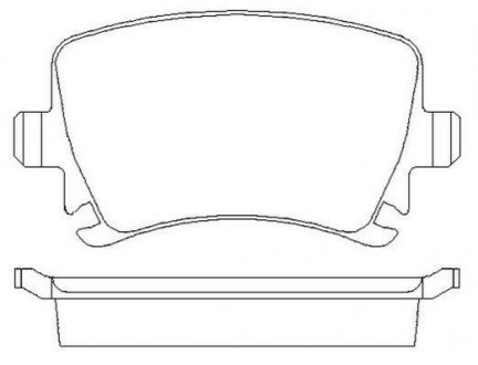 VW гальмівні колодки задн. Audi A3 03-Golf V,Caddy III,TouranSkoda Octavia Jurid 573158J (фото 1)