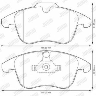 Гальмівні колодки, дискові Jurid 573201JC (фото 1)