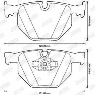 Гальмівні колодки, дискові Jurid 573228JC (фото 1)