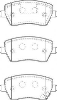 Гальмівні колодки передн. NISSAN Micra, Note 03- RENAULT Clio, Kangoo 1.5DCI Jurid 573255J (фото 1)