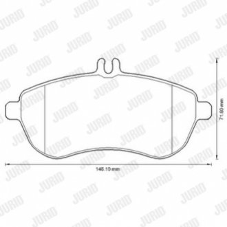 Гальмівні колодки, дискові Jurid 573257JC (фото 1)