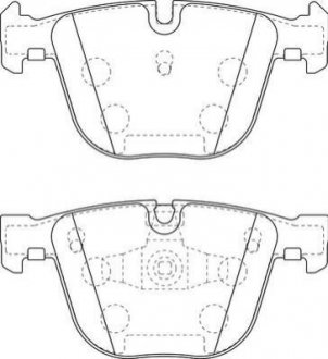BMW гальмівні колодки задн.5 Gran Turismo F07,7 F01-04 08- Jurid 573271J (фото 1)
