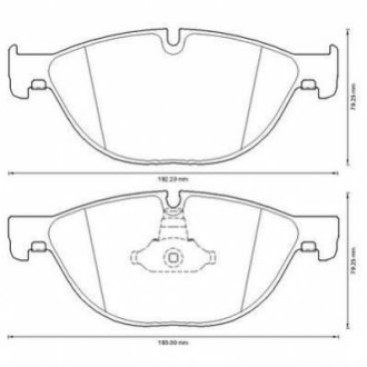 BMW колодки гальмівні передн. 5 F10,6,7 F01/F02 10- Jurid 573292J (фото 1)