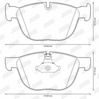 Гальмівні колодки, дискові Jurid 573300JC (фото 1)