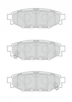 SUBARU гальмівні колодки задн. Forester,Impreza,Legacy,Outback Jurid 573380J (фото 1)