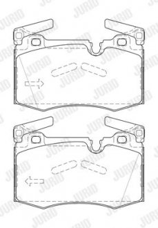 KLOCKI HAM./PRZ/ MINI MINI COOPER D,S 11 - Jurid 573423J (фото 1)