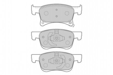 OPEL колодки гальм. передн. Corsa E 1,0-1,4 14-, Adam Jurid 573657J (фото 1)