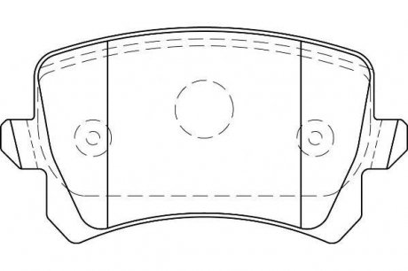 VW гальмівні колодки задн. Audi A3 03-Golf V, Caddy III, TouranSkoda Octavia Jurid 573667J (фото 1)