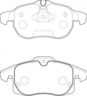 OPEL гальмівні колодки передн.Vectra C, Astra H, Zafira B FIAT Croma 05- SAAB 9-3 Jurid 573723J (фото 1)