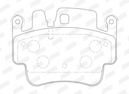 KLOCKI HAM./PRZ/ PORSCHE BOXTER 3,2 02- Jurid 573725J (фото 1)