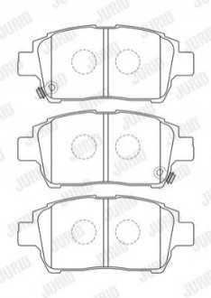 TOYOTA гальмівні колодки передн.Corolla 04- Jurid 573737J (фото 1)