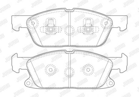Колодки гальмівні GALAXY 2.0 15- Jurid 573837J (фото 1)