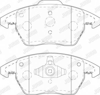 KLOCKI HAM./PRZ/ AUDI A1 10- Jurid 573852J (фото 1)