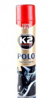 Поліроль для торпедо "полуниця" / PERFECT POLO COCKPIT SPRAY 750ML STRAWBERRY K2 K407TR1 (фото 1)