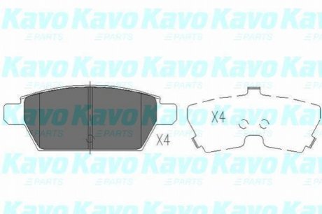 PARTS MAZDA гальмівні колодки задн.Mazda 6 2.3 KAVO KBP-4554 (фото 1)