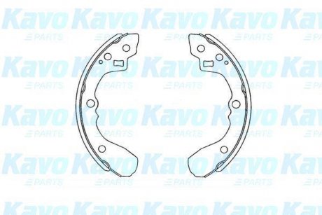 PARTS MAZDA Щеки тормозные 626 1.6 83-12 /87 200X26 KAVO KBS-4407 (фото 1)