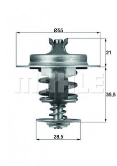 Термостат системи охолодження Knecht/Mahle TX 67 83D (фото 1)