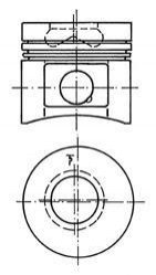 Поршень двигуна KOLBENSCHMIDT 40 073 600 (фото 1)