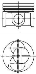 Поршень KOLBENSCHMIDT 40093700 (фото 1)