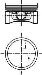 Поршень KOLBENSCHMIDT 40 219 600 (фото 1)