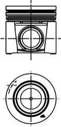 Поршень KOLBENSCHMIDT 40286600 (фото 1)