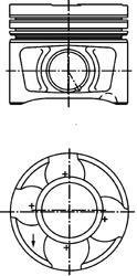 Поршень KOLBENSCHMIDT 40356600 (фото 1)