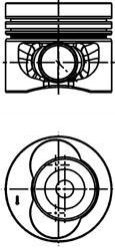 Поршень двигуна KOLBENSCHMIDT 40 683 610 (фото 1)