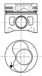 Поршень KOLBENSCHMIDT 94428710 (фото 1)