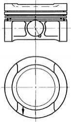 Поршень з кільцями VAG 81.26 1.6 ADP/AEK/AFT/AUR/AKL (вир-во) KOLBENSCHMIDT 94503710 (фото 1)