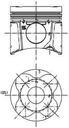 Поршень KOLBENSCHMIDT 99662600 (фото 1)