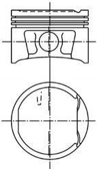 Поршень, 1.6 +16V 01- STD DACIA; NISSAN; RENAULT DACIA DUSTER, LOGAN, LOGAN MCV, SANDERO; NISSAN KUBISTAR; RENAULT CLIO II, KANGOO, KANGOO BE BOP, KANGOO EXPRESS, LAGUNA I KOLBENSCHMIDT 99746600 (фото 1)