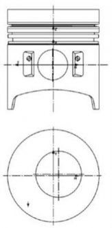 Поршень KOLBENSCHMIDT 99 792 600 (фото 1)