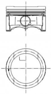 Поршень Caddy III 1.6i 81.0mm+0.5 KOLBENSCHMIDT 99 792 620 (фото 1)