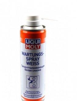 БІЛЕ МАСТИЛО ЩО ВІДШТОВХУЄ БРУД WARTUNG-SPRAY WEISS 0,25Л LIQUI MOLY 3953 (фото 1)