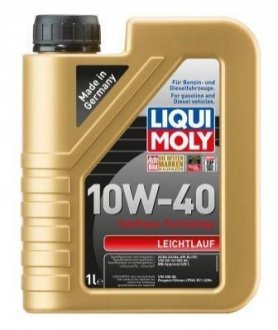 LM 1л LEICHTLAUF 10W-40HD масло моторне напівсинт. LIQUI MOLY 9500 (фото 1)