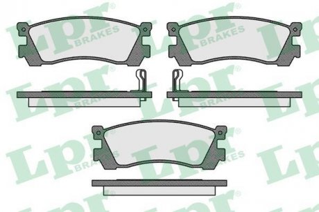 Гальмівні колодки, дискове гальмо (набір) LPR 05P038 (фото 1)