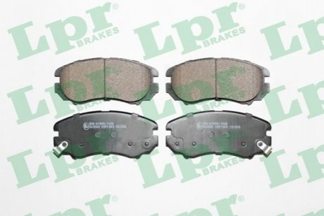 Колодка торм. диск. HYUNDAI SONATA, TUCSON, KIA SOUL передн. LPR 05P1369 (фото 1)