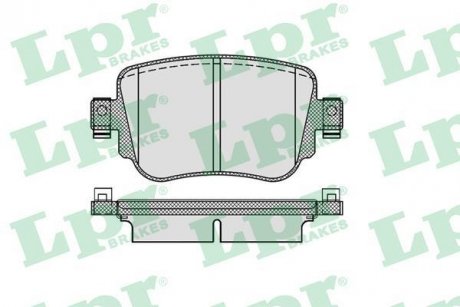 Комплект гальмівних колодок з 4 шт. дисків LPR 05P1986 (фото 1)