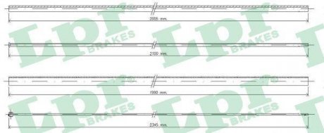 Трос акселератора LPR C0036A (фото 1)