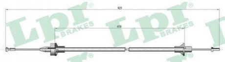 Трос сцепление LPR C0078C (фото 1)