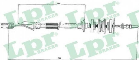 Трос сцепление LPR C0161C (фото 1)
