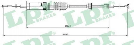 Трос зчеплення LPR C0222C (фото 1)