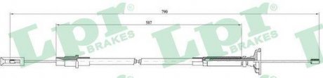 Трос сцепление LPR C0258C (фото 1)