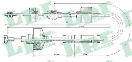 Трос сцепление LPR C0309C (фото 1)